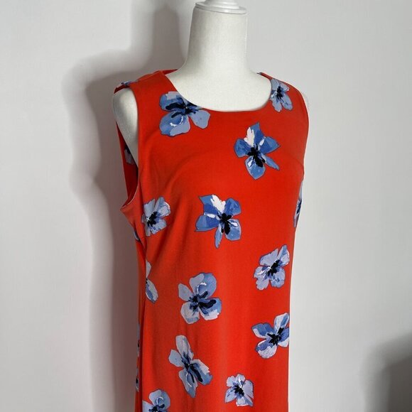 Tommy Hilfiger Sleeveless Orange Floral Dress size 12 - Picture 4 of 4